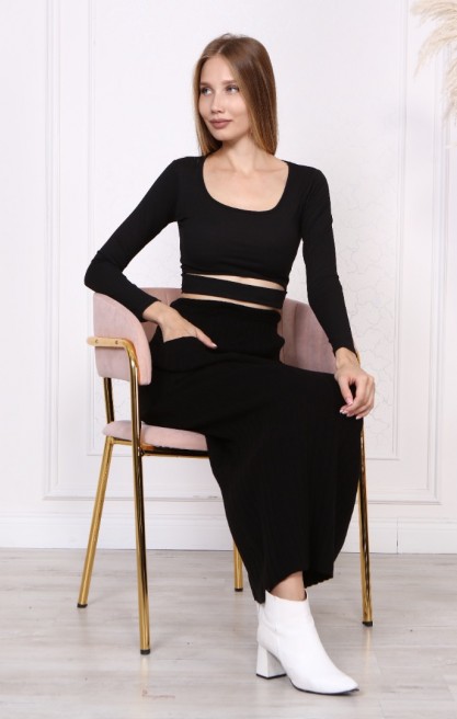 13473 HAZIR GİYİM/TRİKO KAZAK/BORDO/STANDART BEDEN