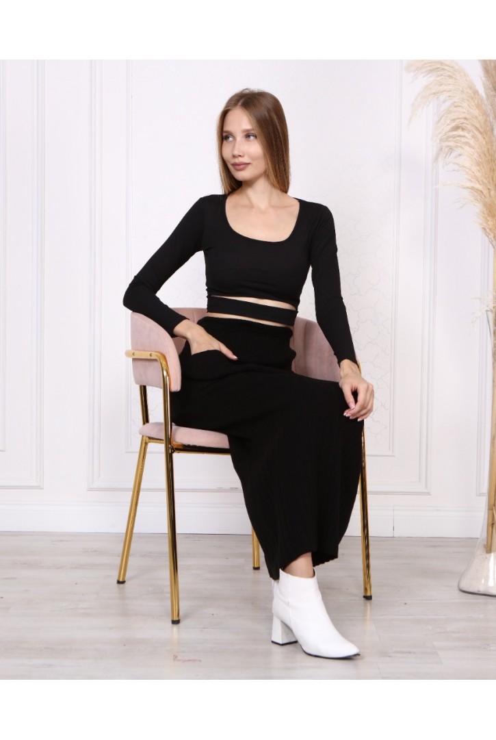 13473 HAZIR GİYİM/TRİKO KAZAK/BORDO/STANDART BEDEN