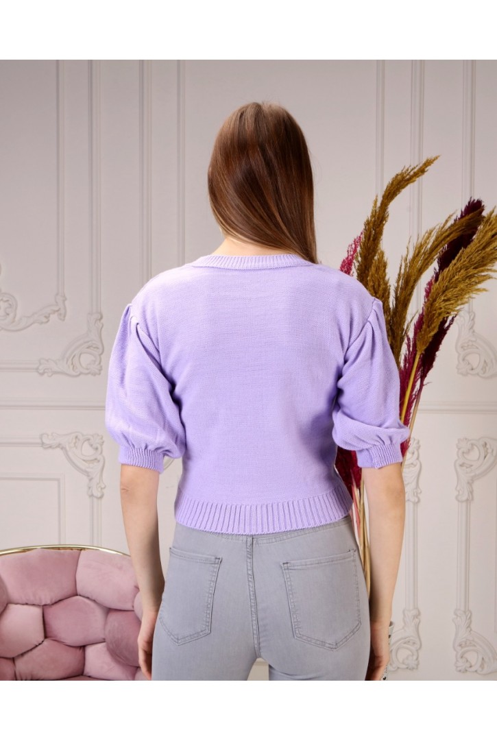 Kadın Baklava Örgülü Triko Bluz