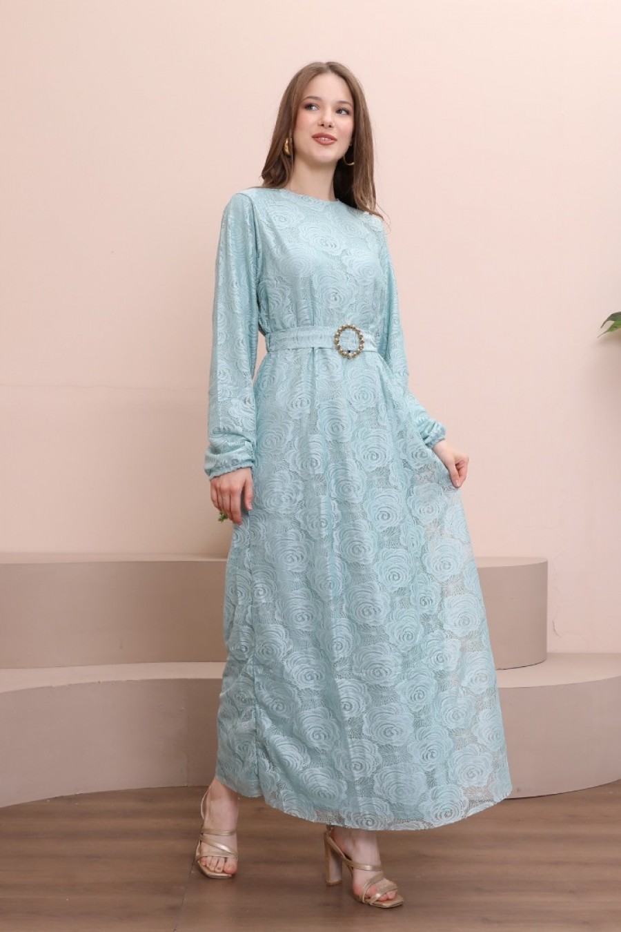 14222 14222 HAZIR GİYİM/ELBİSE/OFELİA/KEMİK/S