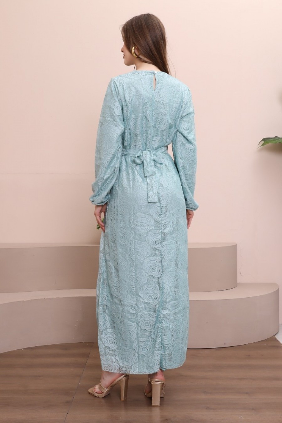 14222 14222 HAZIR GİYİM/ELBİSE/OFELİA/KEMİK/S