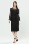 Women's Long Handkerchief Sleeve Lace Dress