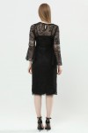 Women's Long Handkerchief Sleeve Lace Dress