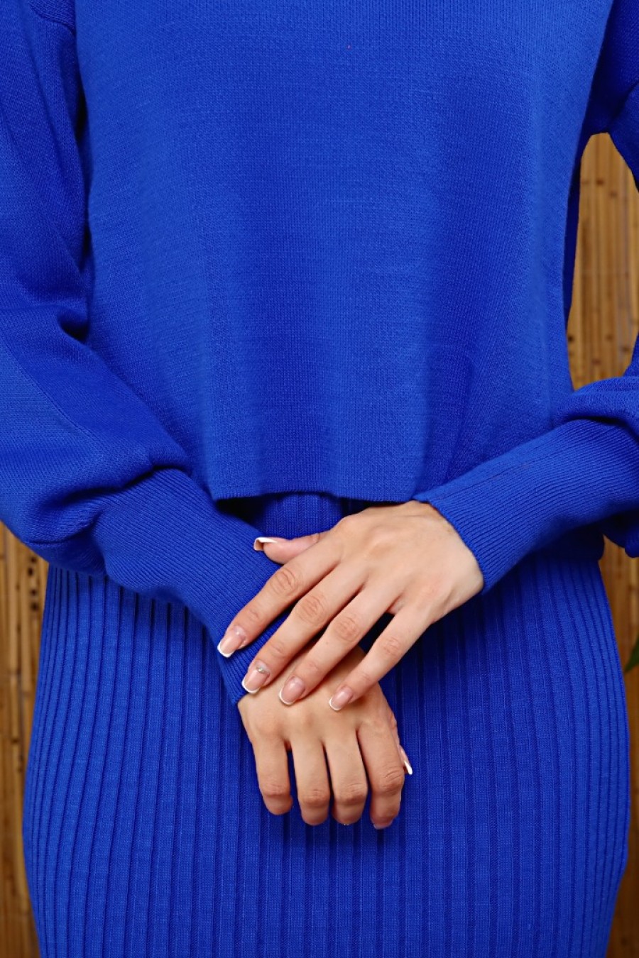 Kadın Kazak-Etek Triko Takım