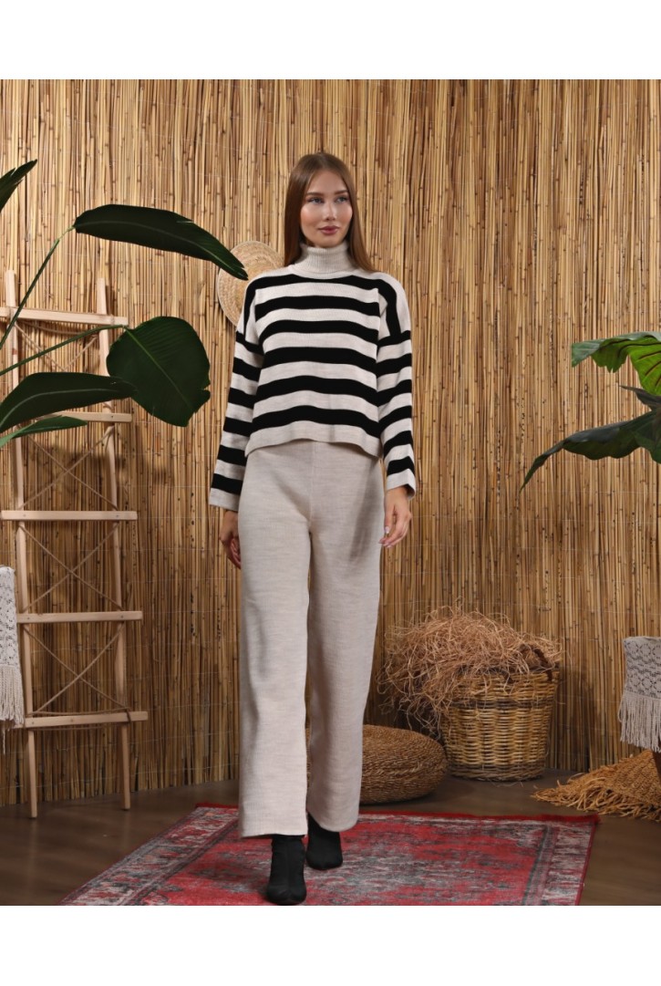 Kadın Palazzo Triko Pantolon