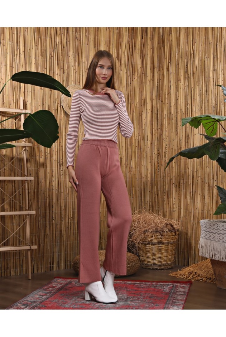 Kadın Palazzo Triko Pantolon