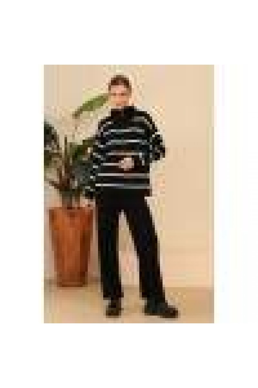 Kadın Fermuar Detaylı İkili Triko Takım