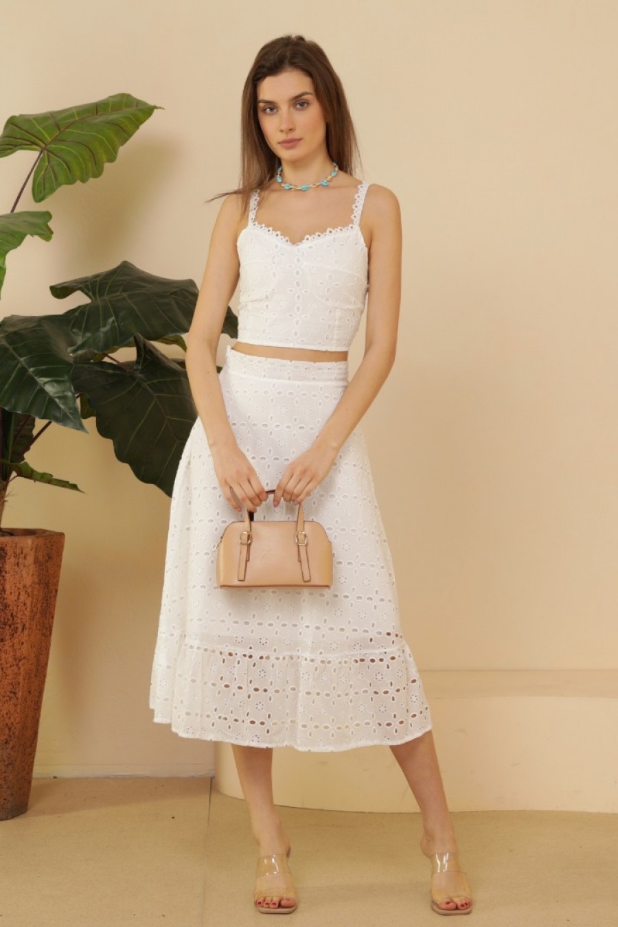 16731 Kadın Fisto A Kesim Etekli Takım