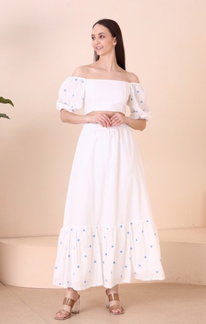 Kadın Çıtır Desenli Maxi Etek