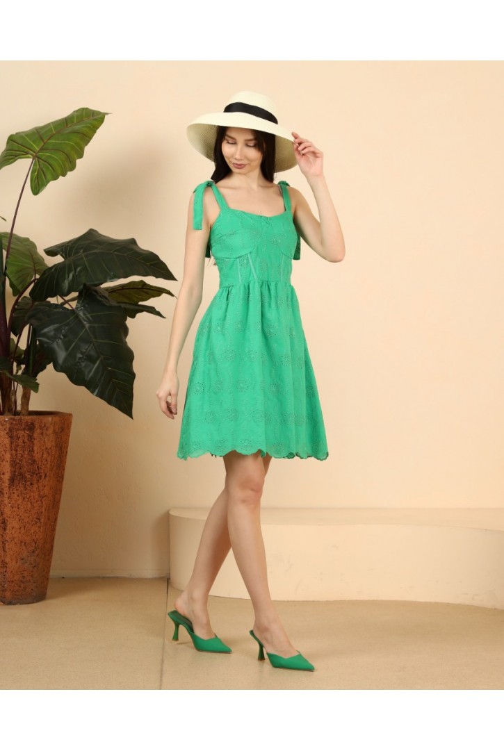 Kadın Bağcık Askılı Fisto Elbise