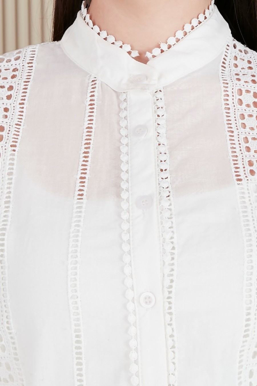 17827 17827 HAZIR GİYİM/GÖMLEK/TAŞ BRODE/TAŞ ZEMİN/L