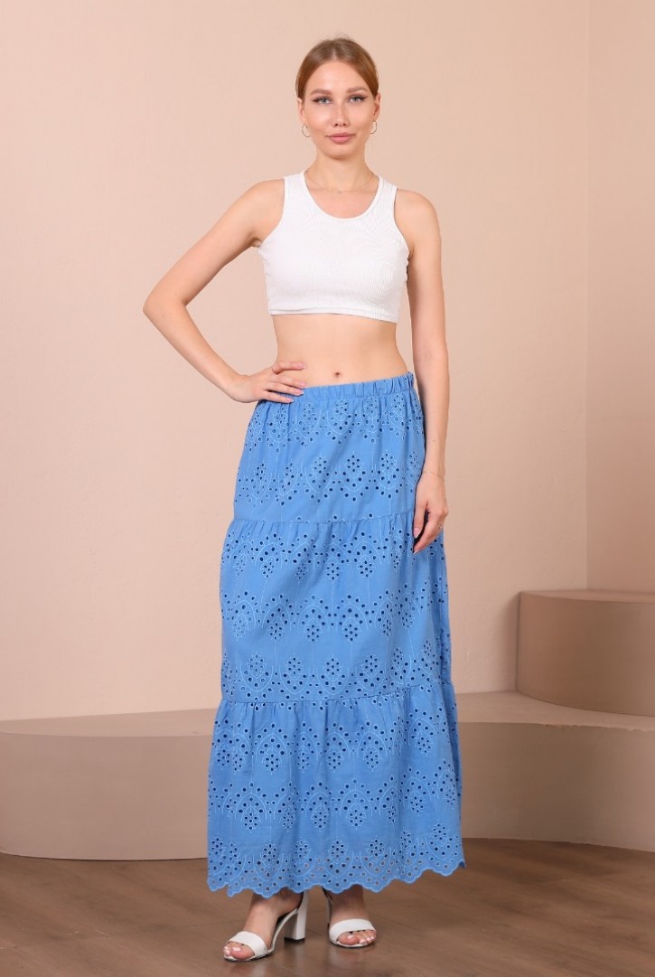 Kadın Beli Lastikli Fisto Etek