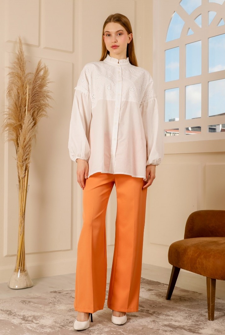 Kadın Balon Kollu Gömlek Tunik