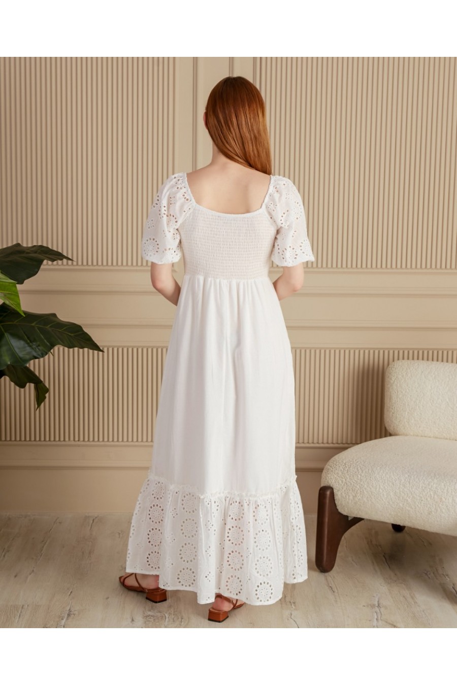 19271 Kadın Yarım Kollu Fisto Elbise