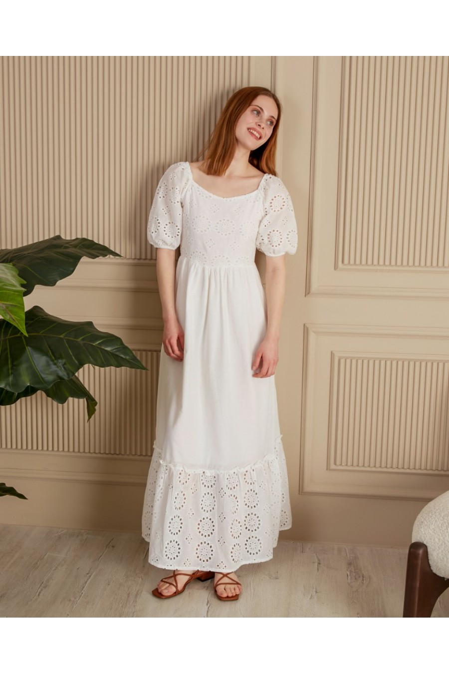 19271 Kadın Yarım Kollu Fisto Elbise