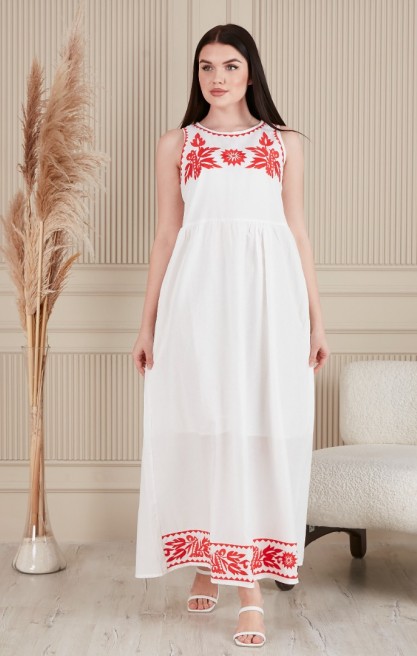 19283 HAZIR GİYİM/ELBİSE/VUAL/KASAR ZEMİN/NAKIŞLI/YEŞİL/S