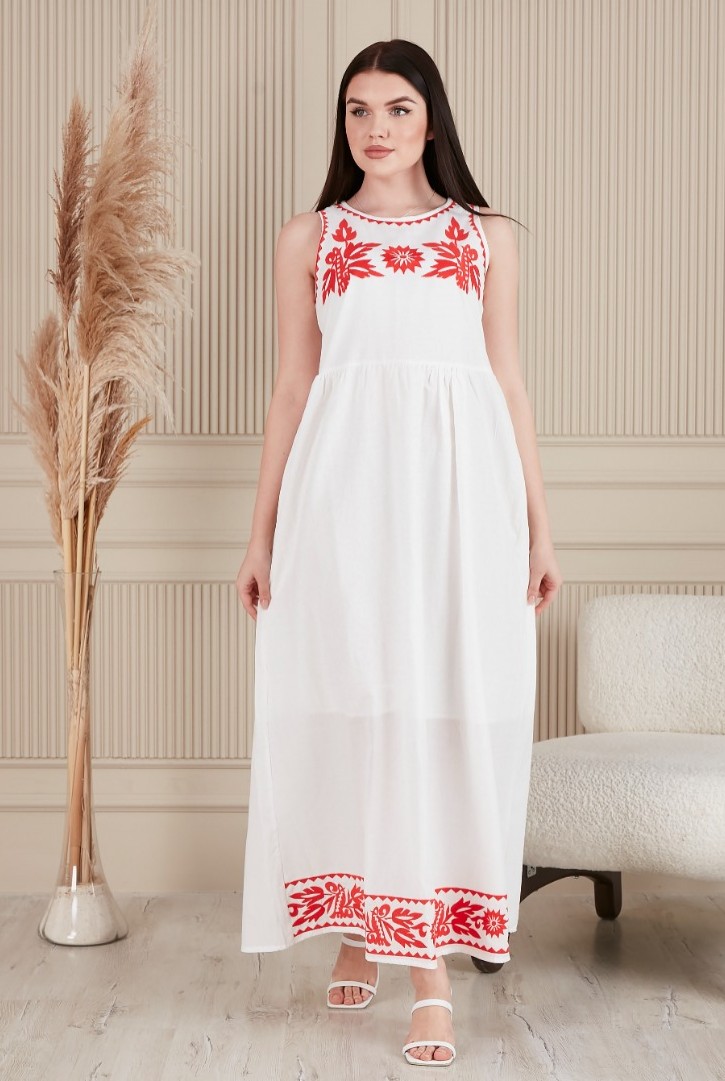 19283 HAZIR GİYİM/ELBİSE/VUAL/KASAR ZEMİN/NAKIŞLI/YEŞİL/S