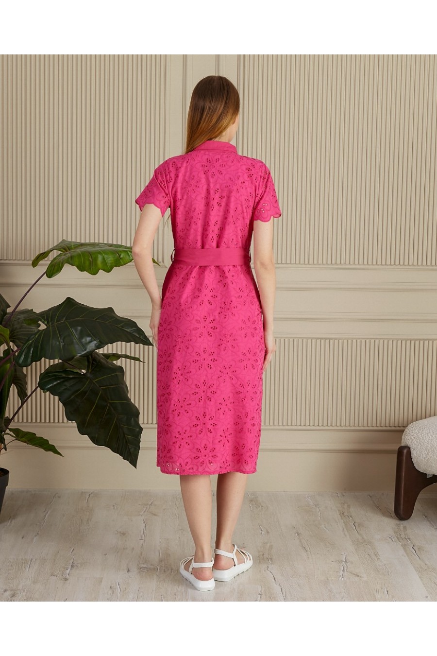 19302 Kadın Cep Kapaklı Fisto Elbise