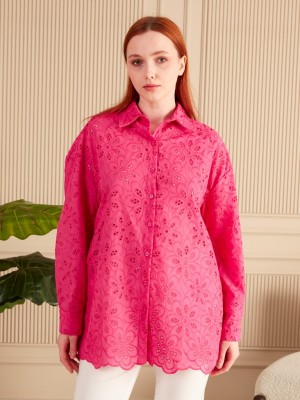 Kadın Çiçek Desenli Fisto Gömlek