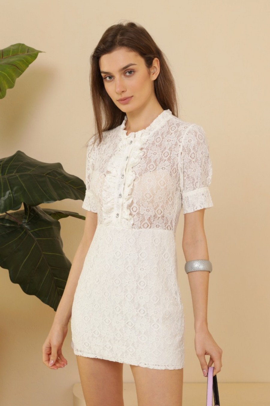 Kadın Vintage Mini Elbise