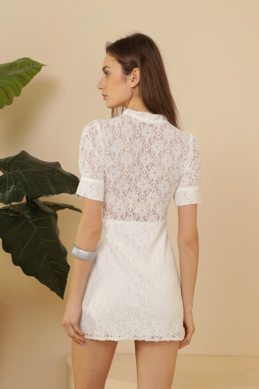 Kadın Vintage Mini Elbise