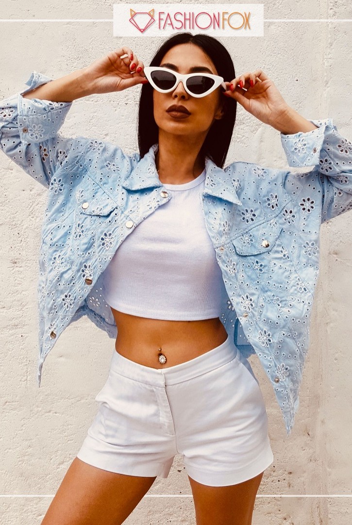 9869 HAZIR GİYİM/ÜST/FERDA/MAVİ/L