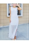 10000 Kadın Dantelli Kolsuz Midi Elbise
