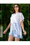 10079 Kadın Püsküllü Dantel Pareo