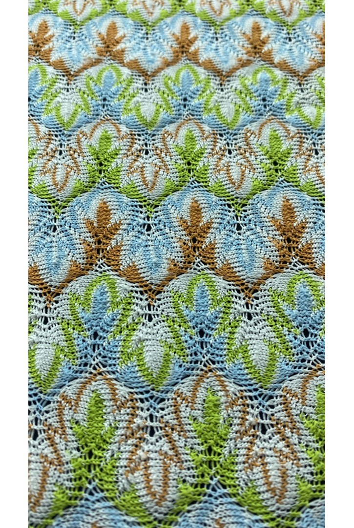 Renkli Polyester Yerli Dantel - 140 cm