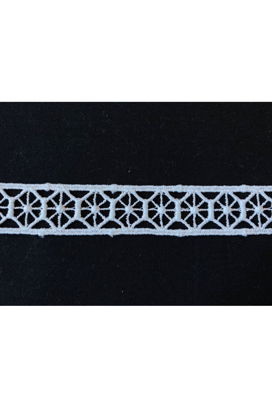 2 cm Ham Mat Polyester Güpür Brode Bant