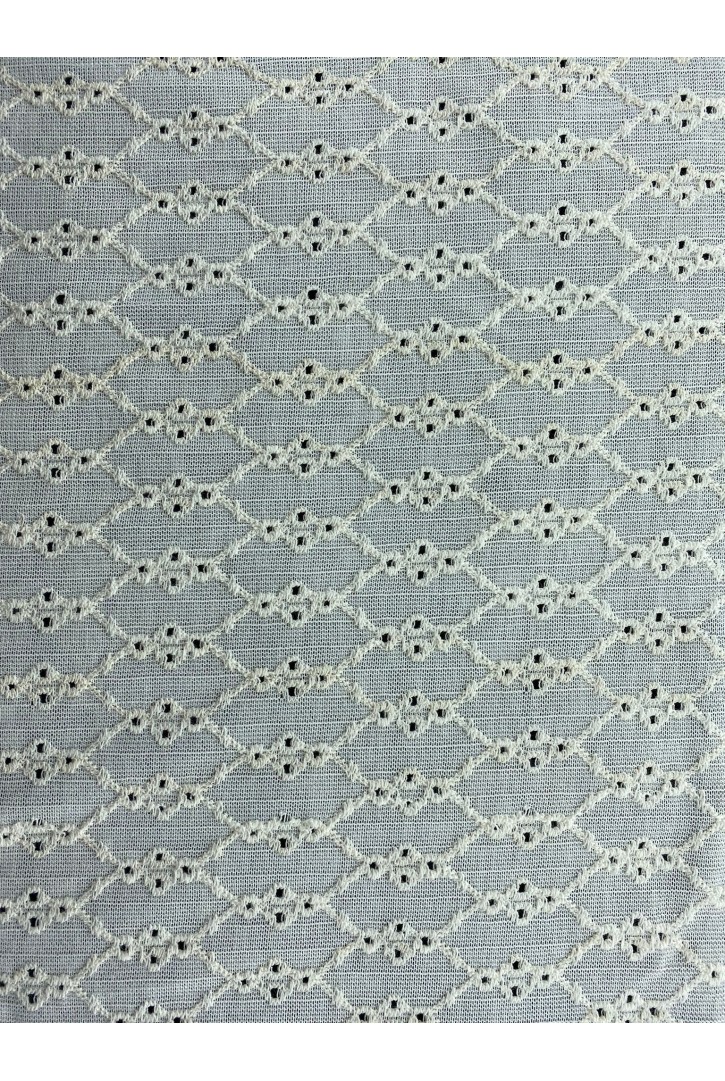 Ham Pamuk Polyester Yerli Dantel Kumaş - 140 cm