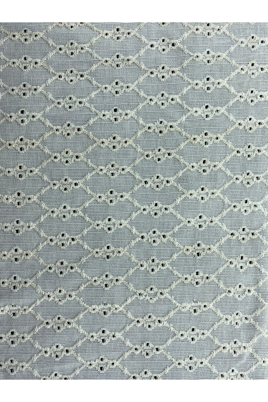 Ham Pamuk Polyester Yerli Dantel Kumaş - 140 cm