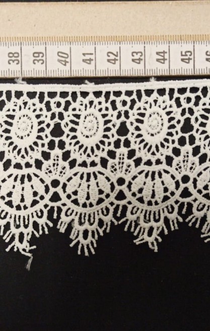 7 cm Ham Mat Polyester Güpür Bant