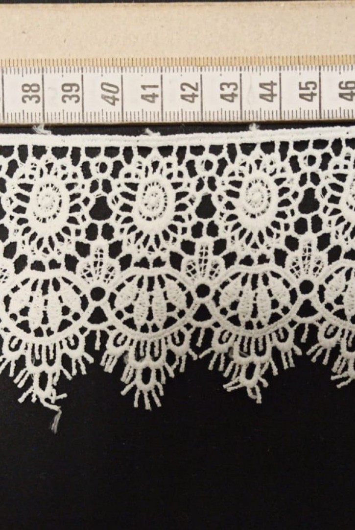 7 cm Ham Mat Polyester Güpür Bant