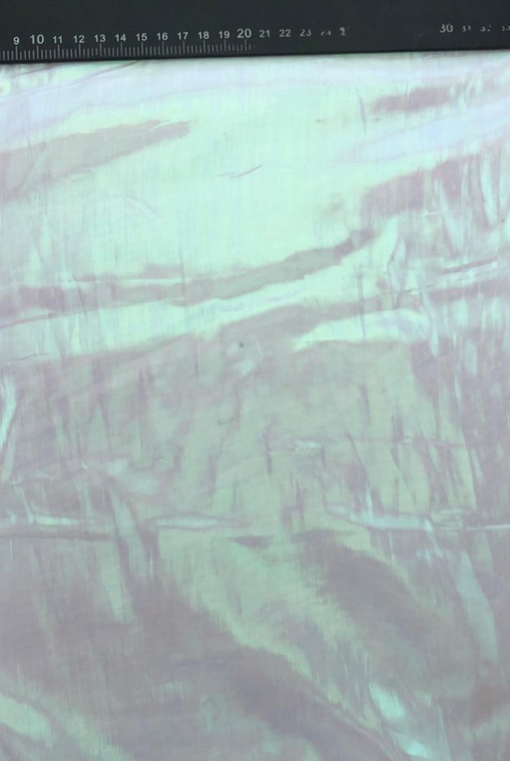 Mor Hologramlı İthal Organze Kumaş