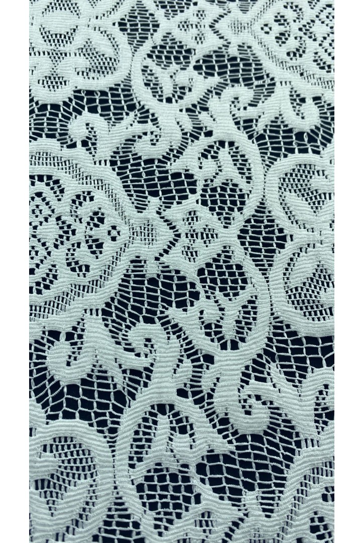 Yerli Sabitlenmiş Polyester Dantel