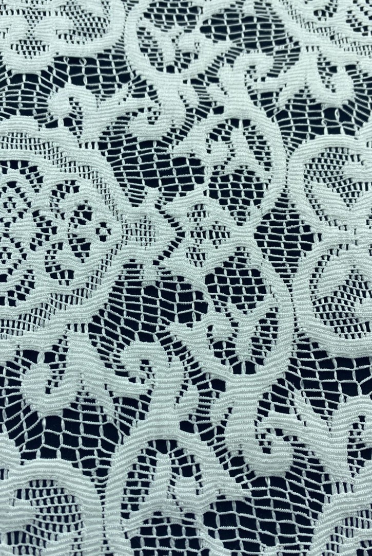 Yerli Sabitlenmiş Polyester Dantel