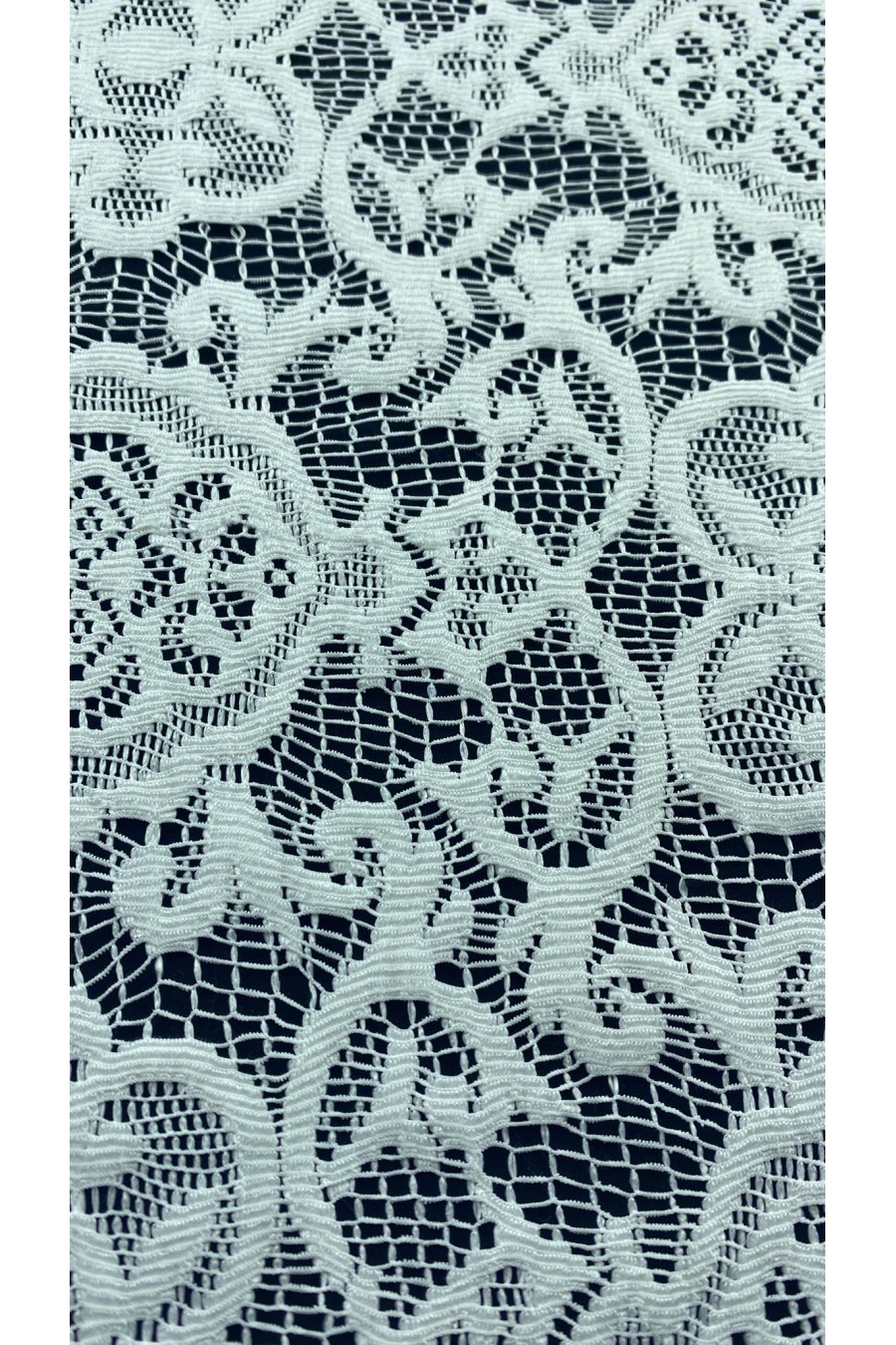 Yerli Sabitlenmiş Polyester Dantel