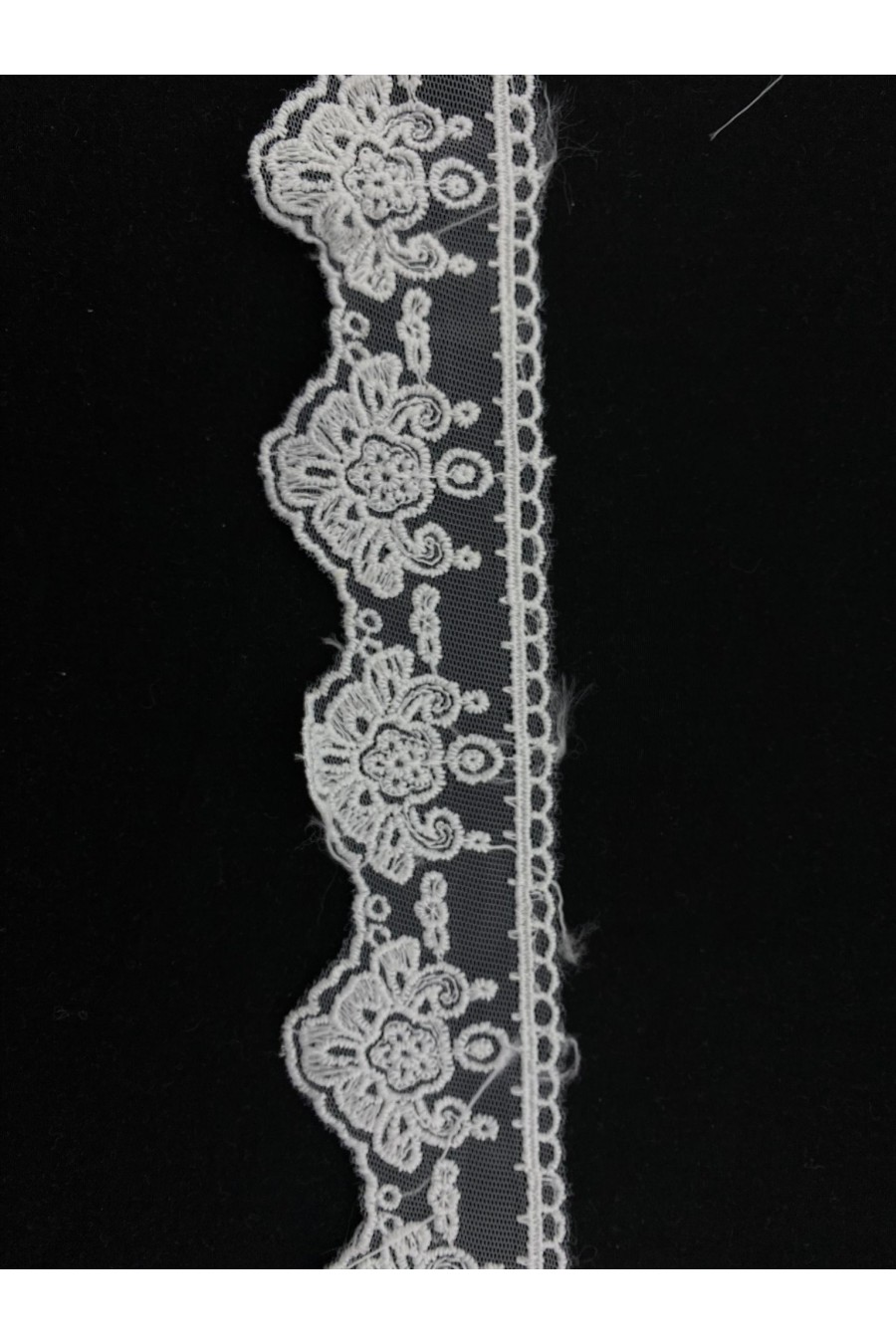 Ham Fisto Mat Polyester Tül Üzeri Brode Bant