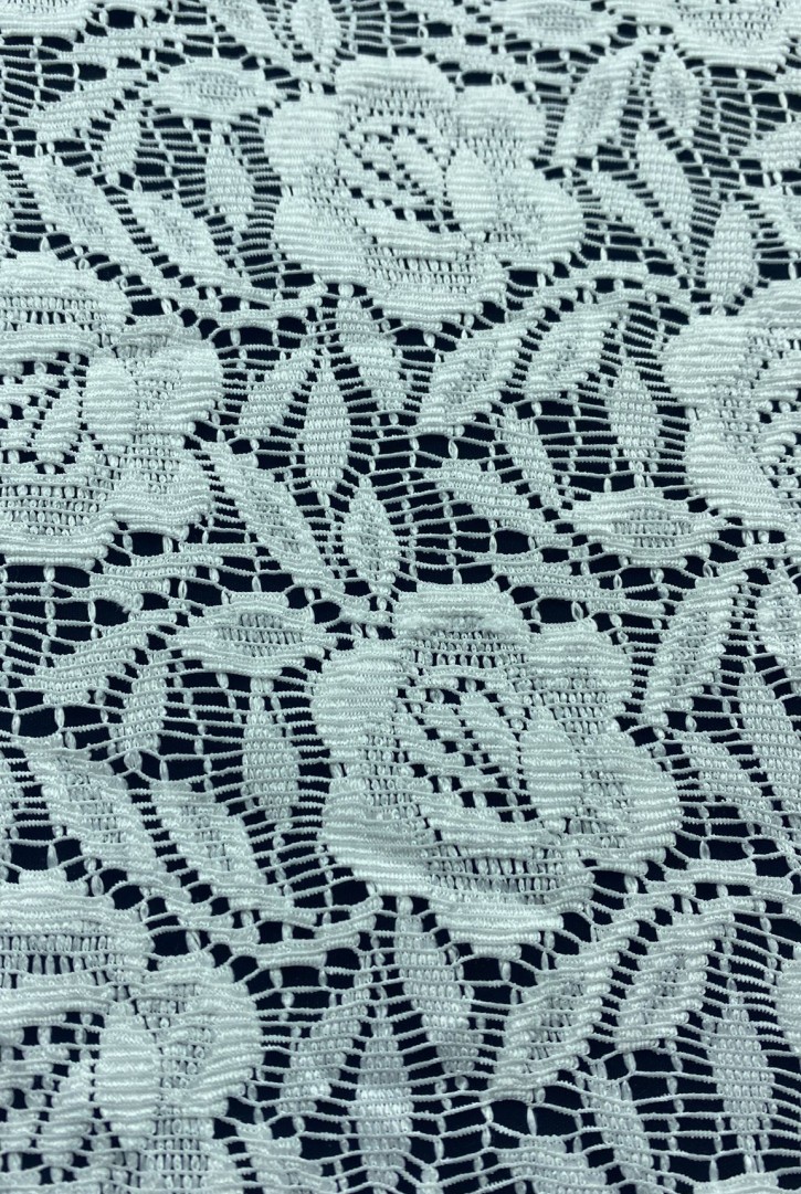 Yerli Fikslenmiş Polyester Dantel