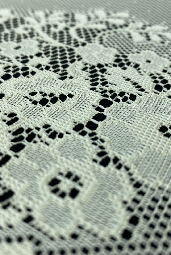 Krem Yerli Polyester Dantel