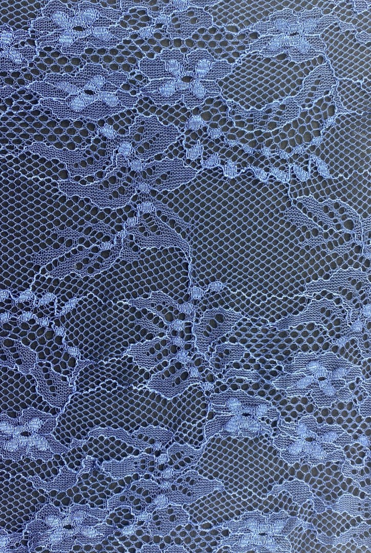 Lacivert Naylon İthal Dantel