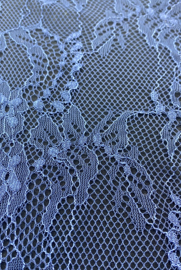 Lacivert Naylon İthal Dantel