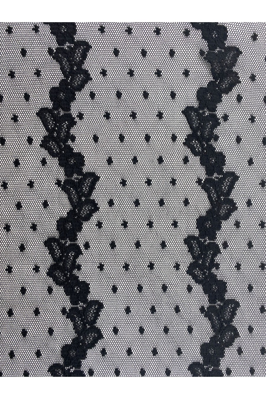 Siyah Polyester Dantel