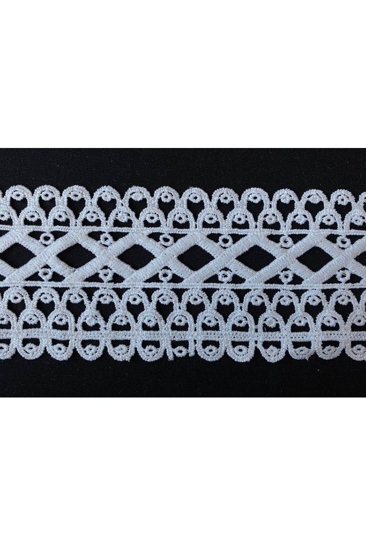 Brode İthal Güpür Bant Mat Polyester Ham 8 CM