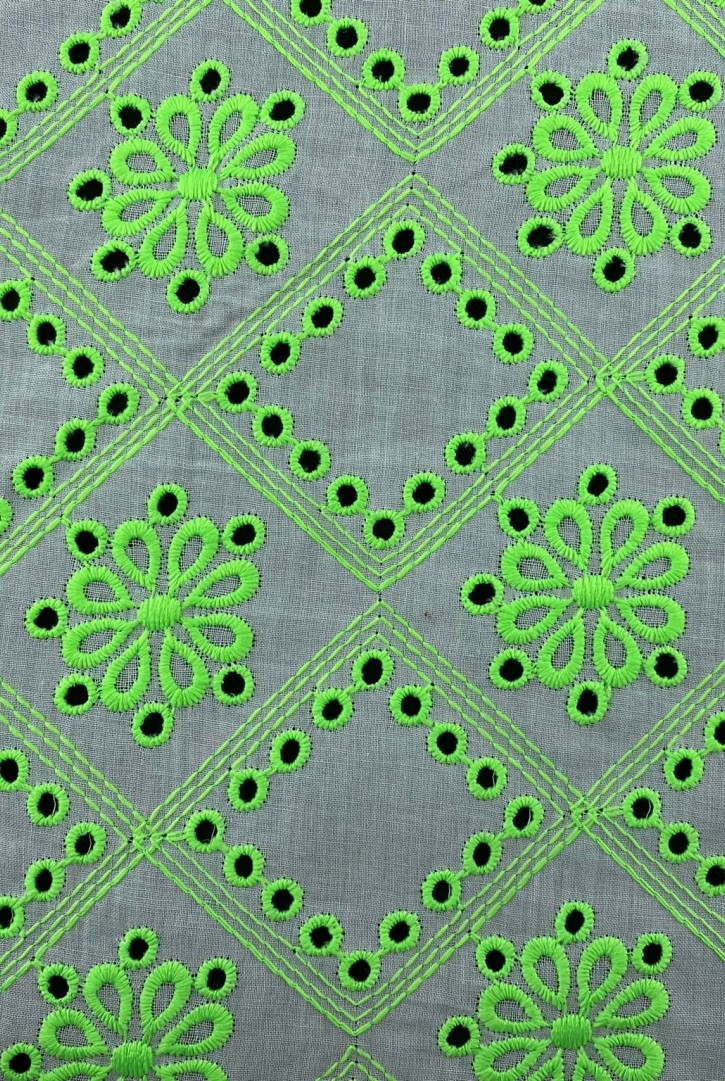 Neon Yeşil Pamuk Vual Brode