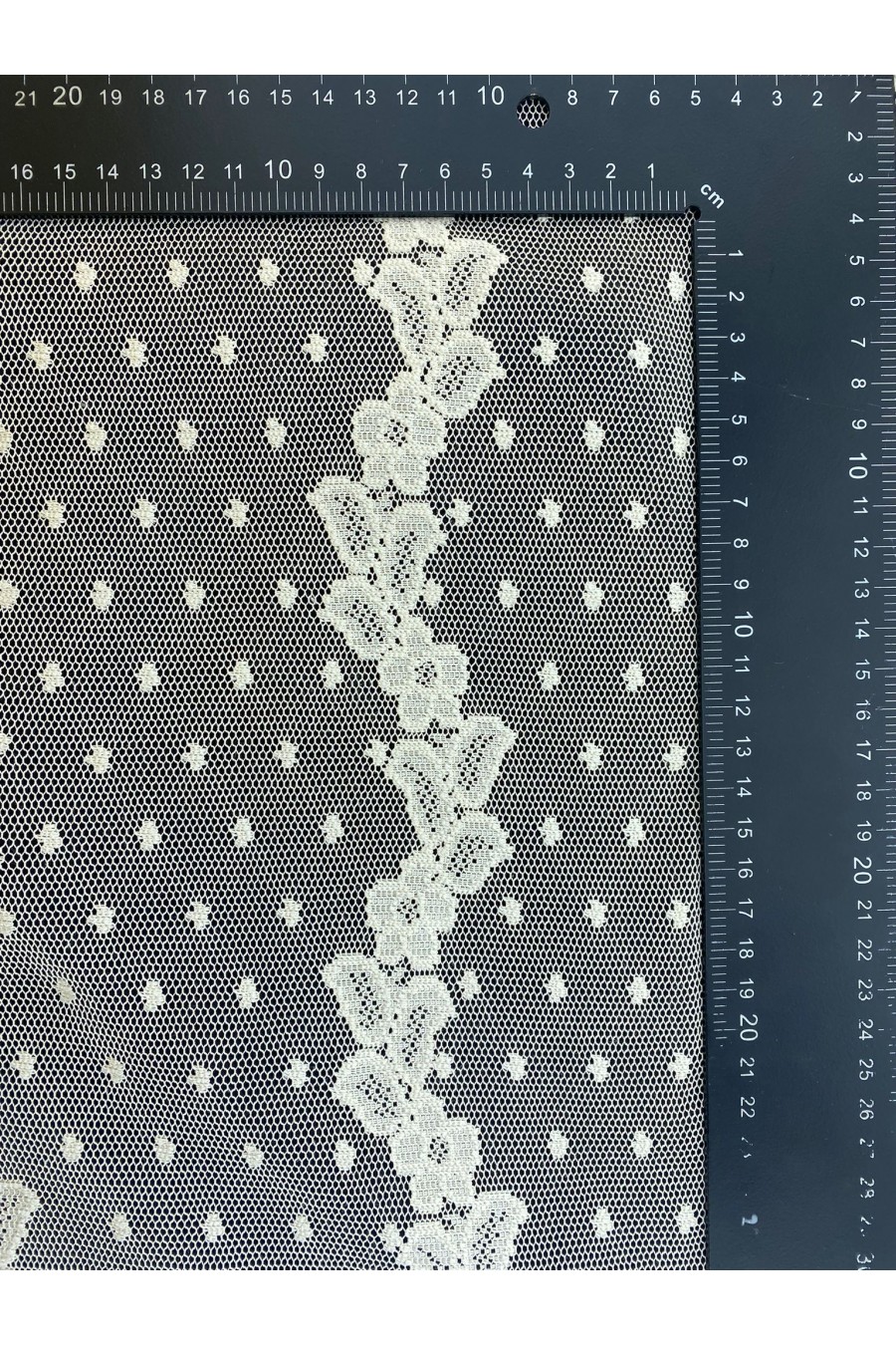 Krem Renkli Polyester Dantel