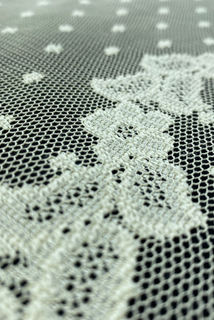 Krem Renkli Polyester Dantel