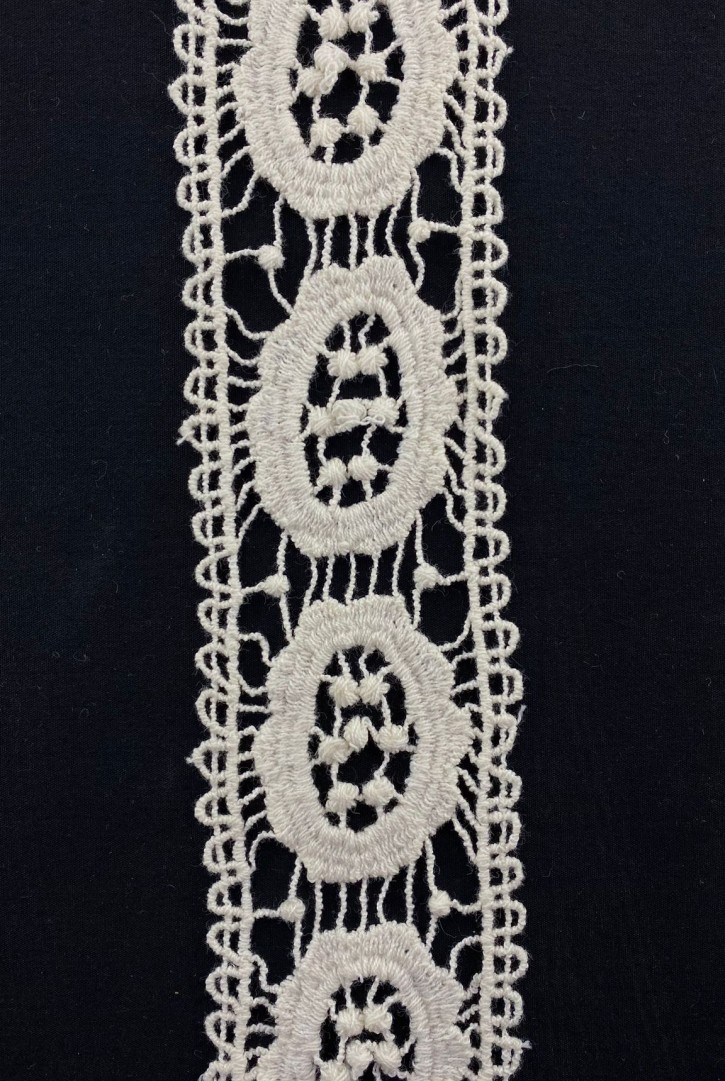 Ham Pamuk Güpür Brode Bant