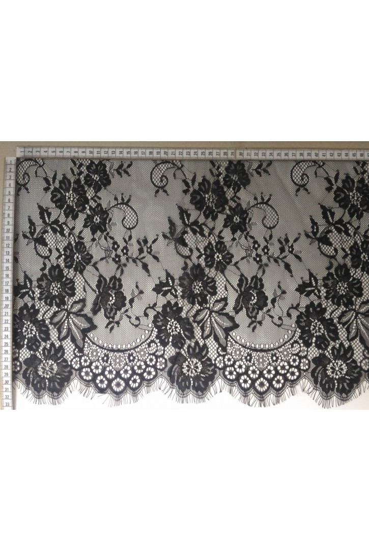 Siyah Sakallı Naylon Bant Dantel